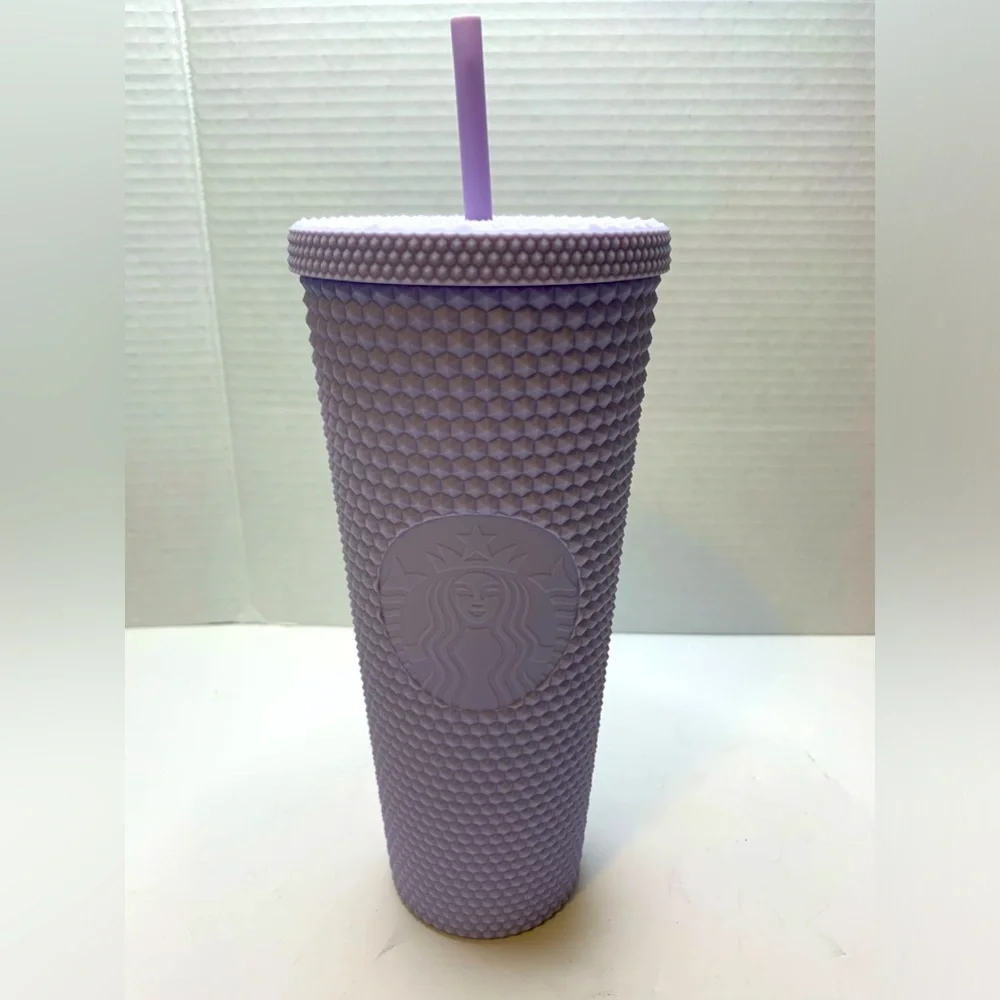 STARBUCKS /2021 Icy Lavender purple matte studded 24‎ OZ Venti Tumbler /New